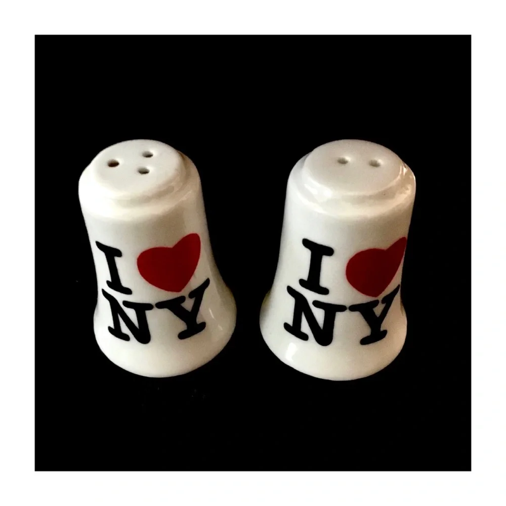 I ❤️ NY Souvenir Ceramic Salt & Pepper Shakers